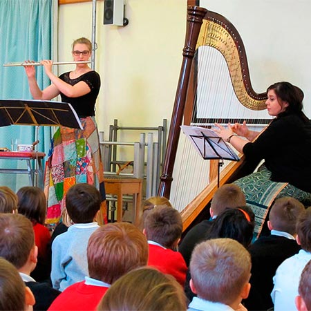 Holly Cook and Tamara Young - Workshop at Copley Junior School Sprotbrough 
